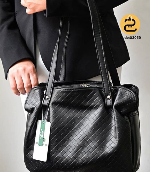 کیف دخترانه آنجلا کد 03059 - مشکی - خورشید کالکشن