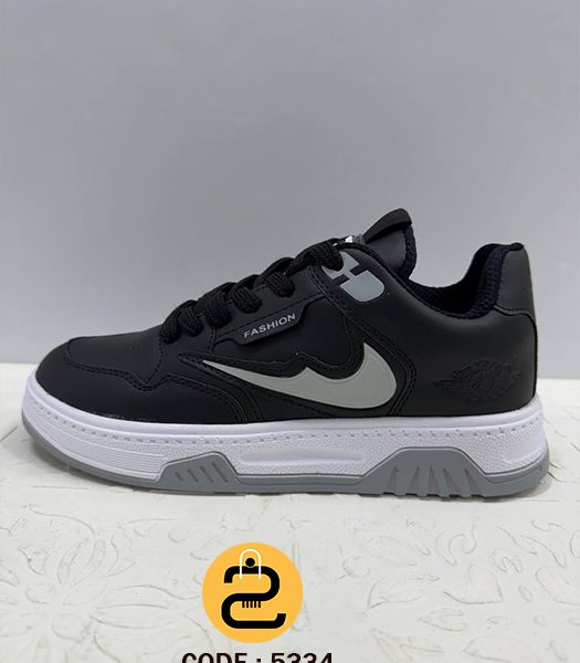 کفش کتونی زنانه پانیک کد 5334 - مشکی طوسی-خورشید کالکشن