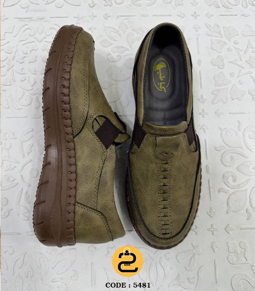 کفش طبی زنانه پینک کد ۵۴۸۱ -زیتونی - خورشید کالکشن