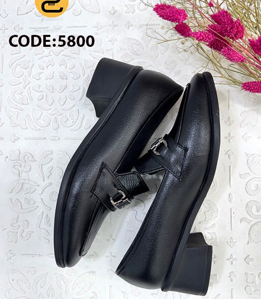 کفش کالج زنانه فریال کد 5800 - مشکی - خورشیدکالکشن