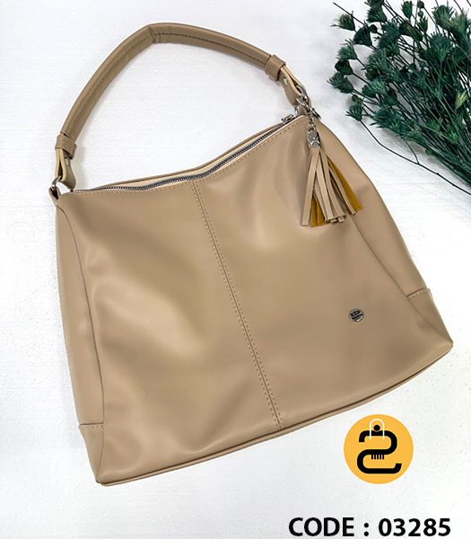 کیف دخترانه یارین کد 03285 - کرم تیره- خورشید کالکشن