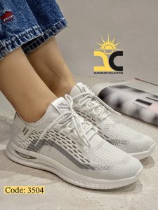 کفش کتونی زنانه کارینا رنگ سفید کد 3504 - خورشید کالکشن