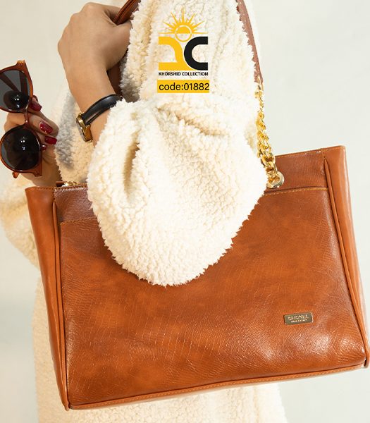 کیف دخترانه ساغر کد 01882 رنگ عسلی - خورشید کالکشن