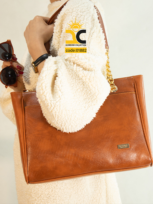 کیف دخترانه ساغر کد 01882 رنگ عسلی - خورشید کالکشن