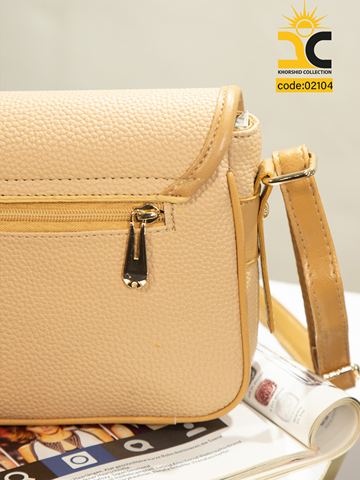 نمای پشت از کیف دخترانه ایپک رنگ پنکیکی کد 02104 - خورشید کالکشن