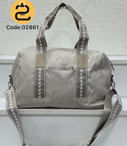 کیف دخترانه طلا رنگ کرم روشن کد 02861 خورشید کالکشن