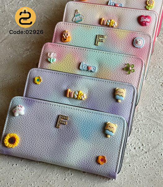 کیف پول زنانه هلوگرام کد 02926 خورشید کالکشن