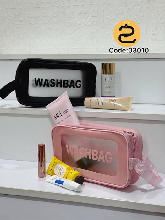 کیف آرایشی کاویا کد 03010- مشکی - صورتی- خورشیدکالکشن