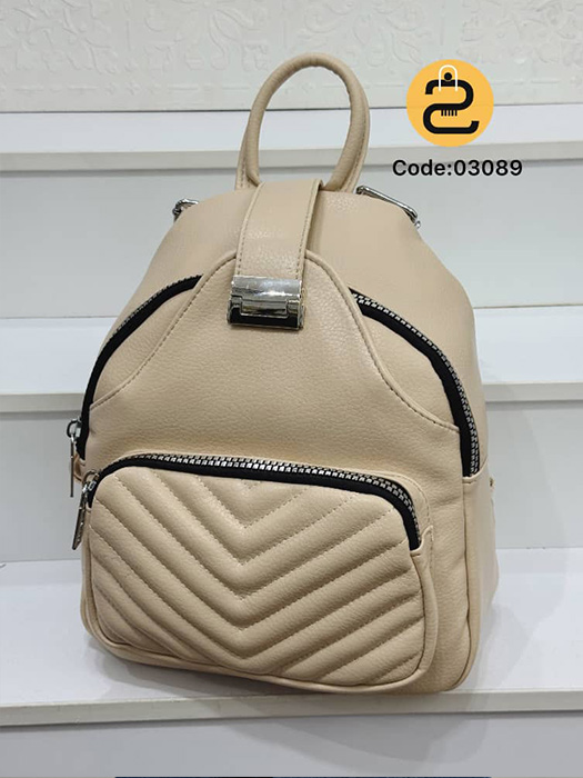 کیف کوله پشتی دخترانه کاتیا کد 03089- کرم روشن -خورشیدکالکشن