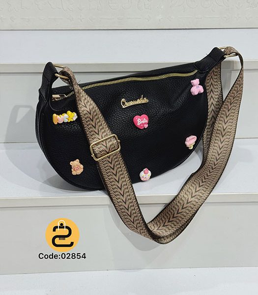 کیف دخترانه دلیسا کد 02854- مشکی- خورشید کالشکن
