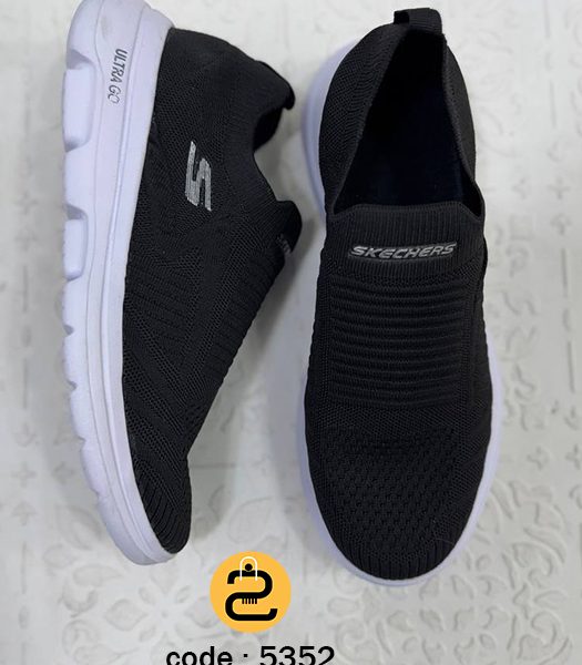 کفش مردانه امید کد ۵۳۵۲- مشکی - سفید- خورشید کالکشن