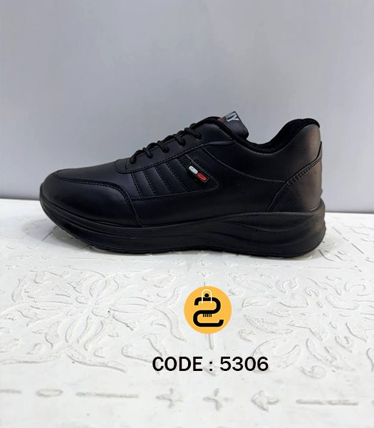 کفش کتونی مردانه نظر کد 5306 - مشکی- خورشید کالکشن