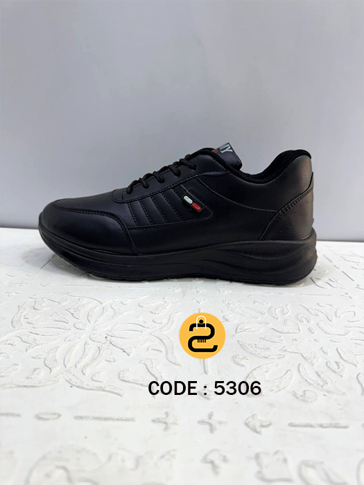 کفش کتونی مردانه نظر کد 5306 - مشکی- خورشید کالکشن