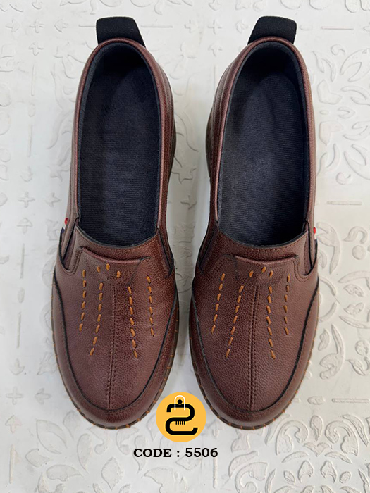 کفش طبی زنانه شراره کد 5506 - قهوه ای - خورشید کالکشن