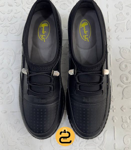 کفش طبی زنانه توران کد 5446 - مشکی - خورشید کالکشن