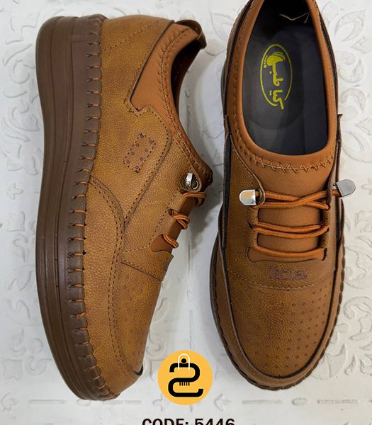 کفش طبی زنانه توران کد 5446 - عسلی - خورشید کالکشن