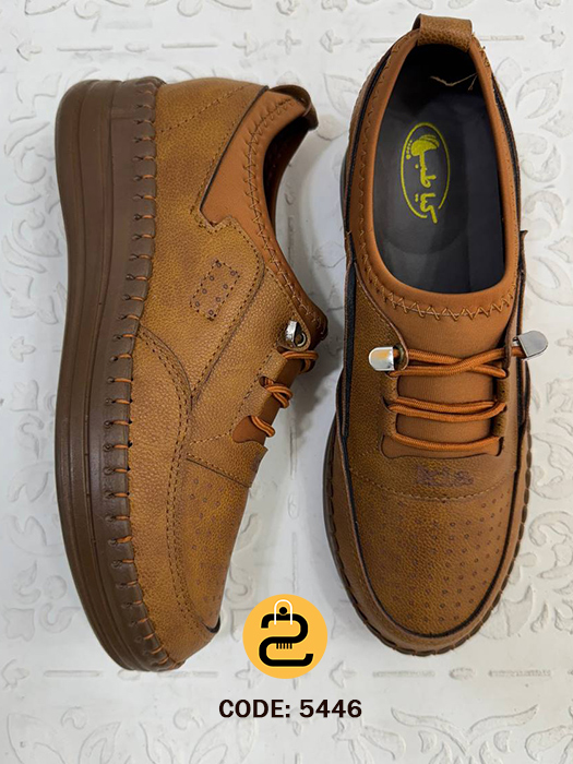 کفش طبی زنانه توران کد 5446 - عسلی - خورشید کالکشن