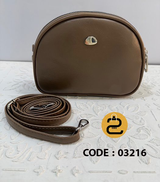 کیف دخترانه آلان کد 03216- گردویی- خورشید کالکشن