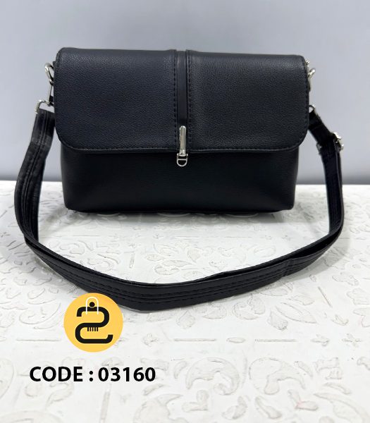 کیف دخترانه دلالو کد 03160 - مشکی - خورشید کالکشن