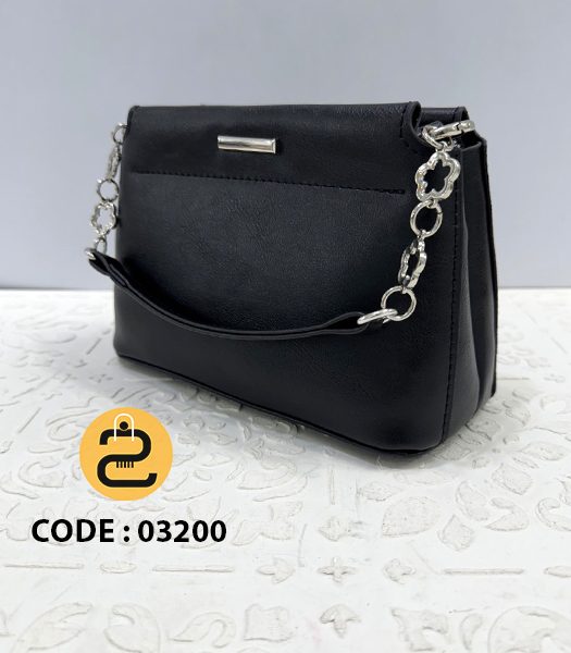 کیف دخترانه فرنیا کد 03200 - مشکی - خورشید کالکشن