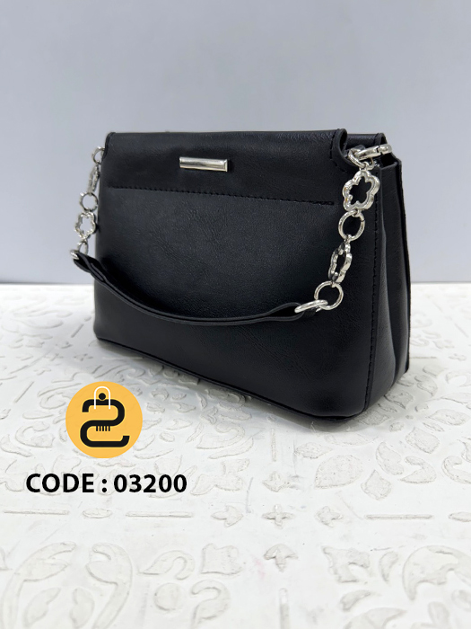 کیف دخترانه فرنیا کد 03200 خورشید کالکشن کیف دخترانه فرنیا کد 03200 - مشکی - خورشید کالکشن