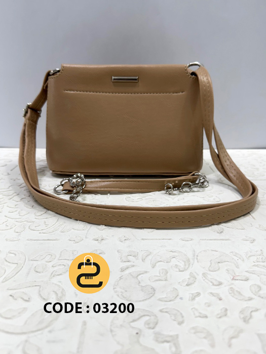 کیف دخترانه فرنیا کد 03200 خورشید کالکشن کیف دخترانه فرنیا کد 03200 - کرم تیره - خورشید کالکشن
