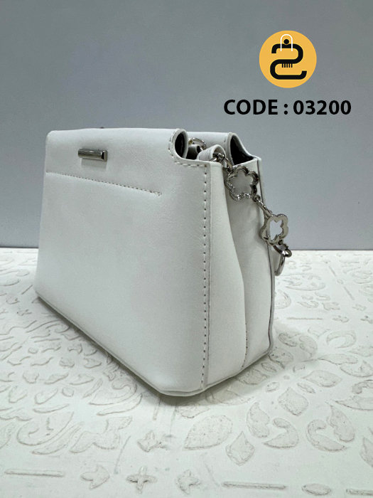 کیف دخترانه فرنیا کد 03200 خورشید کالکشن کیف دخترانه فرنیا کد 03200 - سفید- خورشید کالکشن