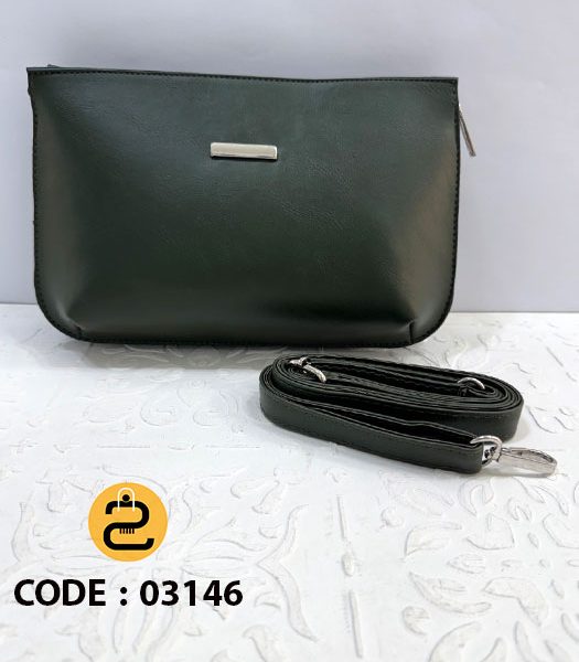 کیف دخترانه لیلیوم کد 03146 - سبز تیره - خورشید کالکشن