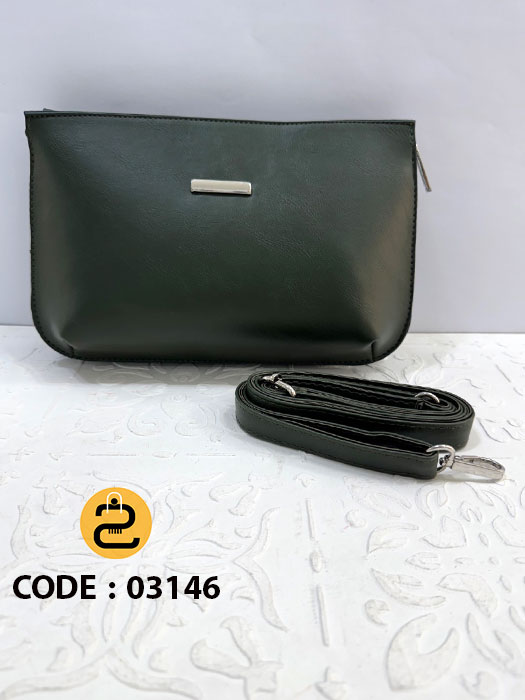 کیف دخترانه لیلیوم کد 03146 - سبز تیره - خورشید کالکشن