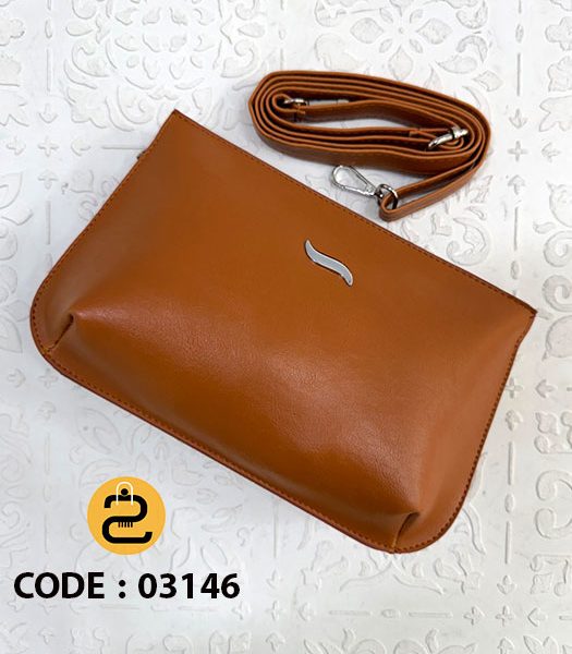 کیف دخترانه لیلیوم کد 03146 - عسلی - خورشید کالکشن