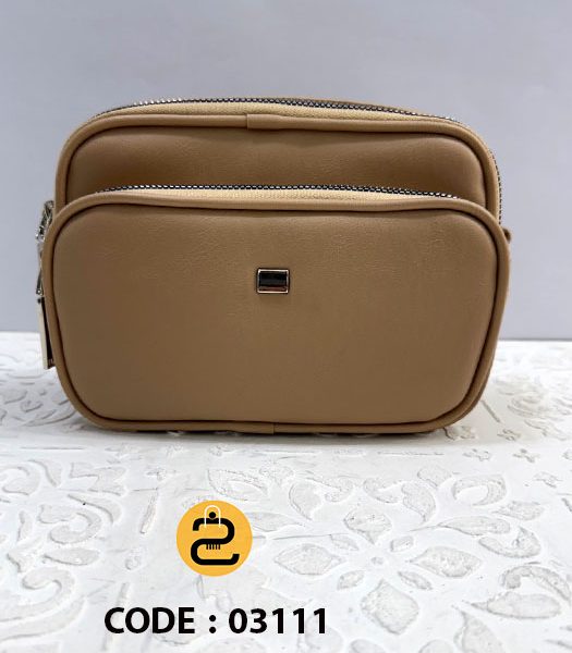 کیف دخترانه نازگل کد 03111 -کرم تیره- خورشیدکالکشن