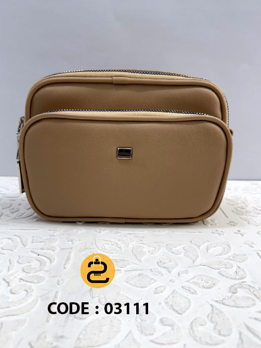 کیف دخترانه نازگل کد 03111 -کرم تیره- خورشیدکالکشن