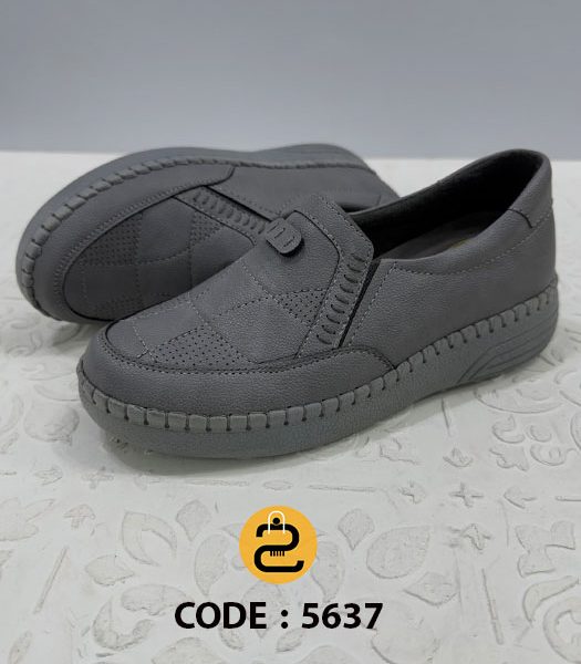 کفش طبی زنانه ثمین کد 5637 - طوسی - خورشید کالکشن