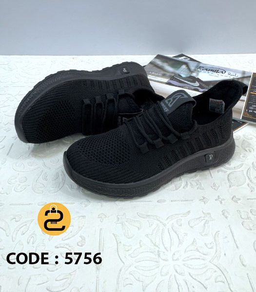 کفش کتونی زنانه آپادانا کد 5756 - مشکی - خورشید کالکشن