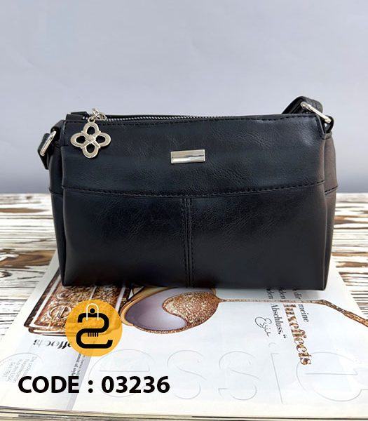 کیف دخترانه دلوان کد 03236 - مشکی - خورشید کالکشن