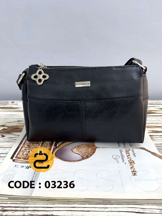 کیف دخترانه دلوان کد 03236 - مشکی - خورشید کالکشن