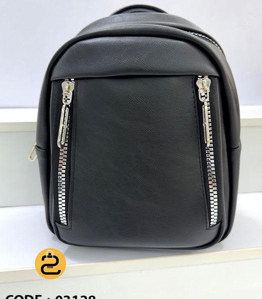کیف کوله پشتی دخترانه نازیلا کد 03128 - مشکی - خورشیدکالکشن