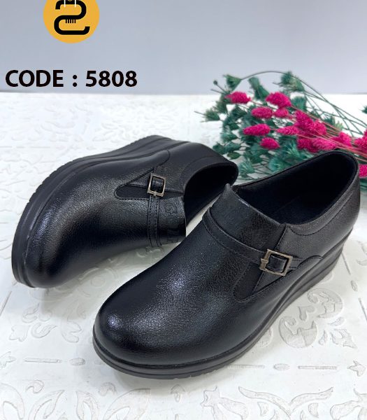 کفش زنانه آسو کد 5808 - مشکی - خورشیدکالکشن