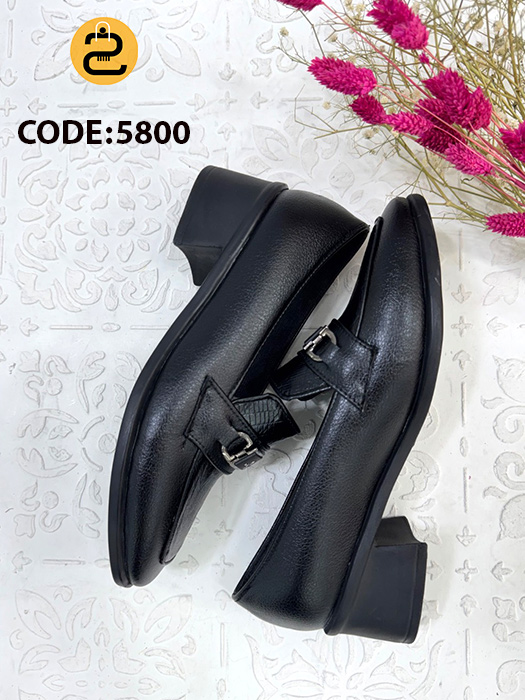 کفش کالج زنانه فریال کد 5800 - مشکی - خورشیدکالکشن