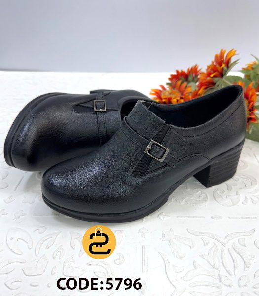 کفش زنانه فوژان کد 5796 - مشکی - خورشیدکالکشن