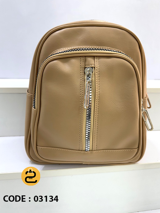 کیف کوله پشتی دخترانه پانیل کد 03134 خورشیدکالکشن کیف کوله پشتی دخترانه پانیل کد 03134- کرم تیره- خورشید کالکشن