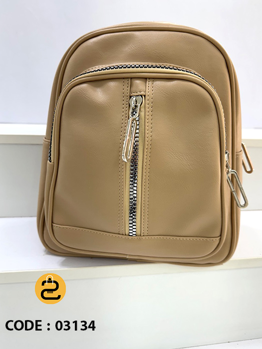 کیف کوله پشتی دخترانه پانیل کد 03134 خورشیدکالکشن کیف کوله پشتی دخترانه پانیل کد 03134- کرم تیره- خورشید کالکشن