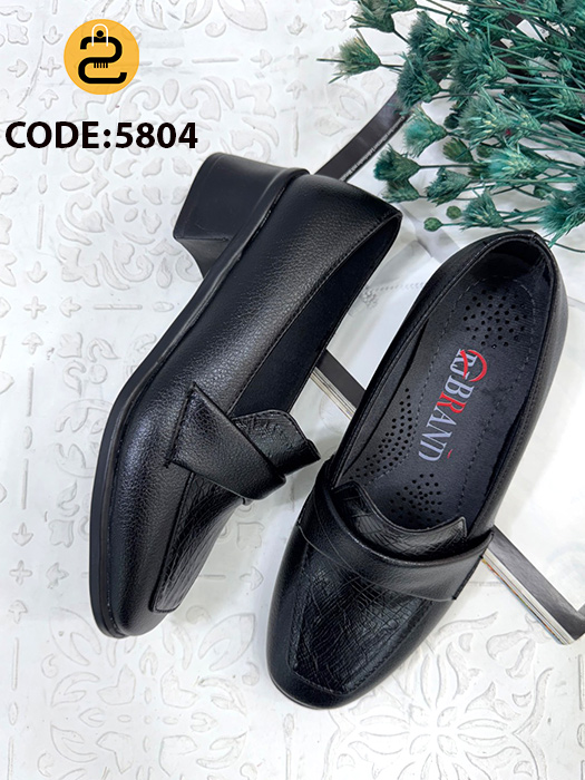 کفش کالج زنانه یارناز کد 5804 - مشکی - خورشید کالکشن