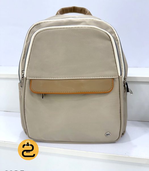 کیف کوله پشتی دخترانه هیلا کد 03278 - کرمی- خورشید کالکشن