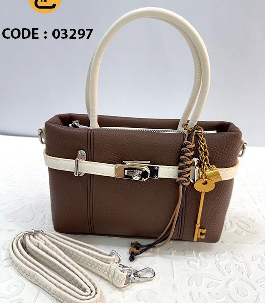 کیف دخترانه حورناز کد 03297 - قهوه ای - خورشید کالکشن