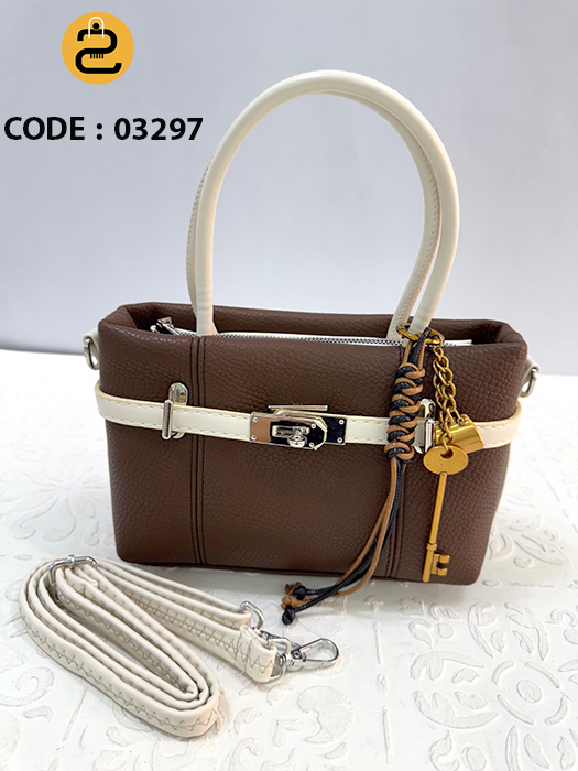 کیف دخترانه حورناز کد 03297 خورشیدکالکشن کیف دخترانه حورناز کد 03297 - قهوه ای - خورشید کالکشن