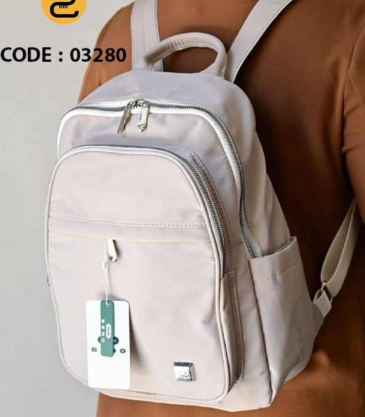 کیف کوله پشتی دخترانه ویدا کد ۰۳۲80 - کرمی - خورشید کالکشن